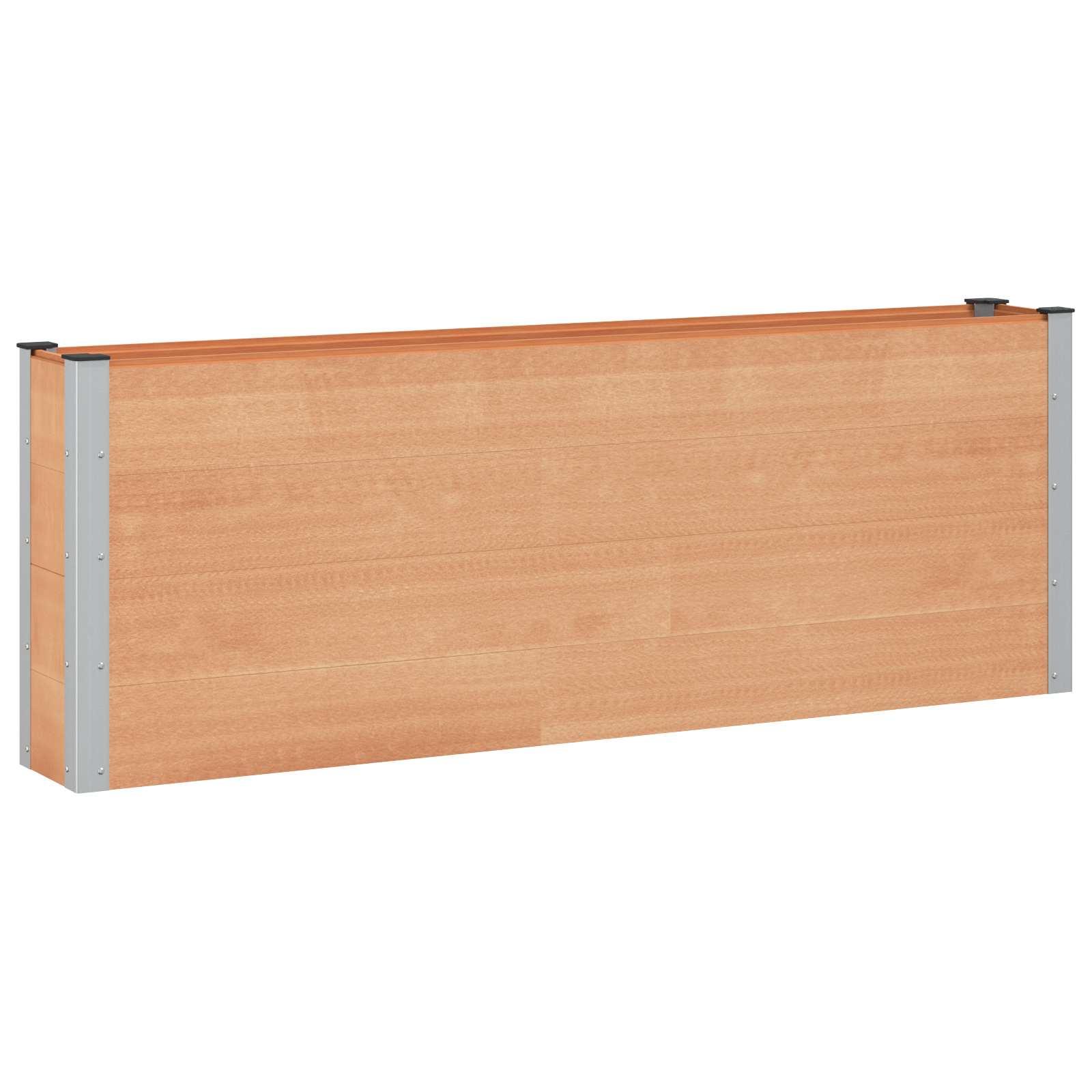 Højbed i brun WPC og aluminium - 200 × 30 × 72 cm Højbed i brun WPC og aluminium - 200 × 30 × 72 cm