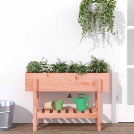 Højbed i massivt douglasgran 101×30×69 cm med hylde
