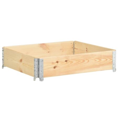 Højbed i massivt fyrretræ 100 x 100 cm - stabelbar plantekasse