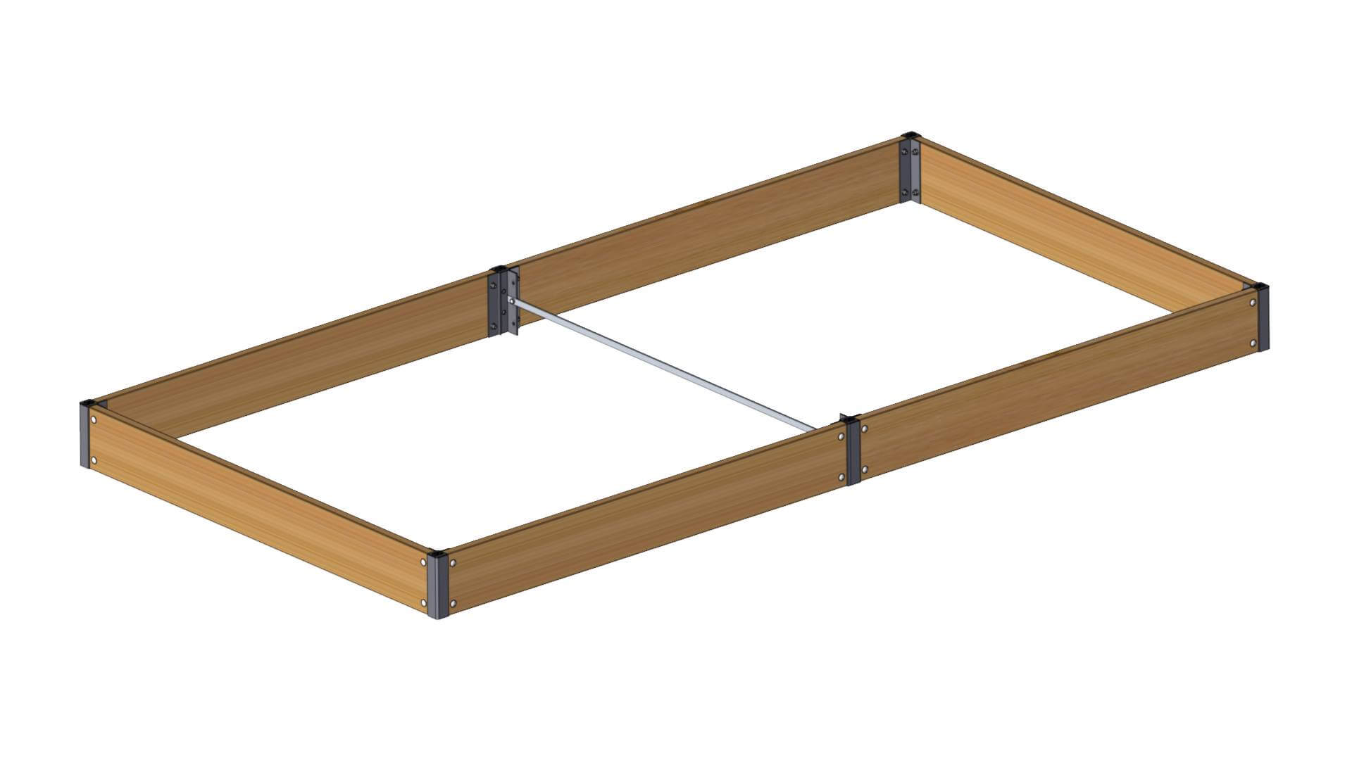 Højbed i sibirisk lærk 15x120x240 cm Højbed i sibirisk lærk 15x120x240 cm