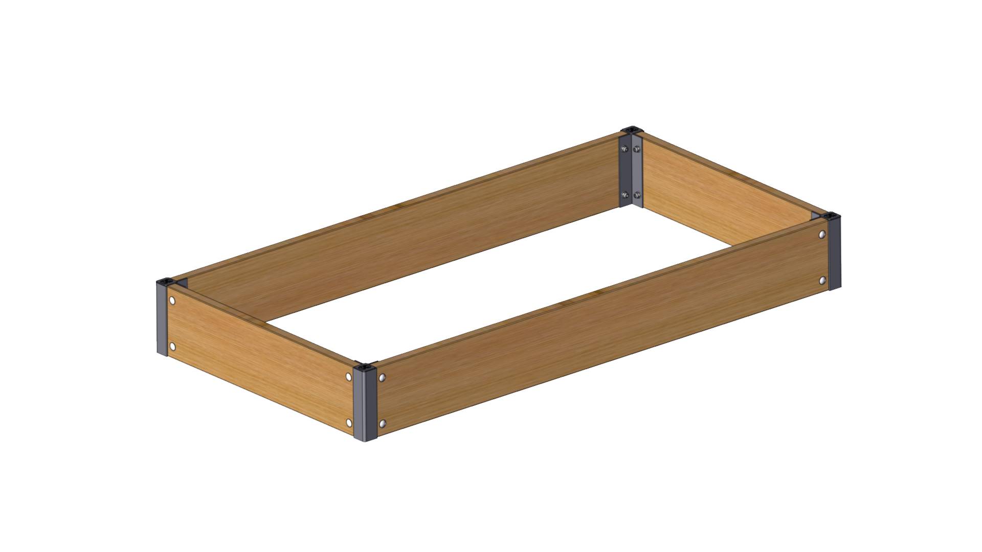 Højbed i sibirisk lærk 15x62x120 cm Højbed i sibirisk lærk 15x62x120 cm