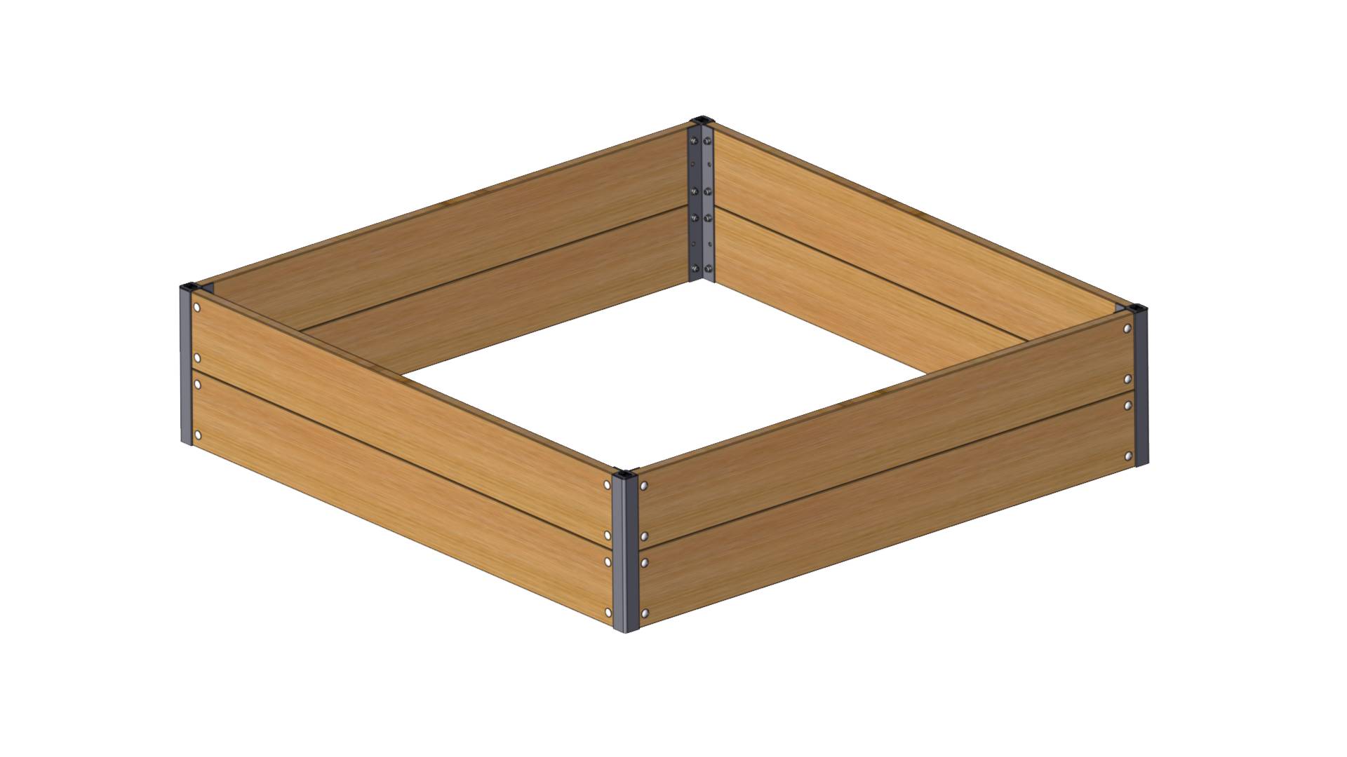 Højbed i sibirisk lærk 30x120x120 cm Højbed i sibirisk lærk 30x120x120 cm