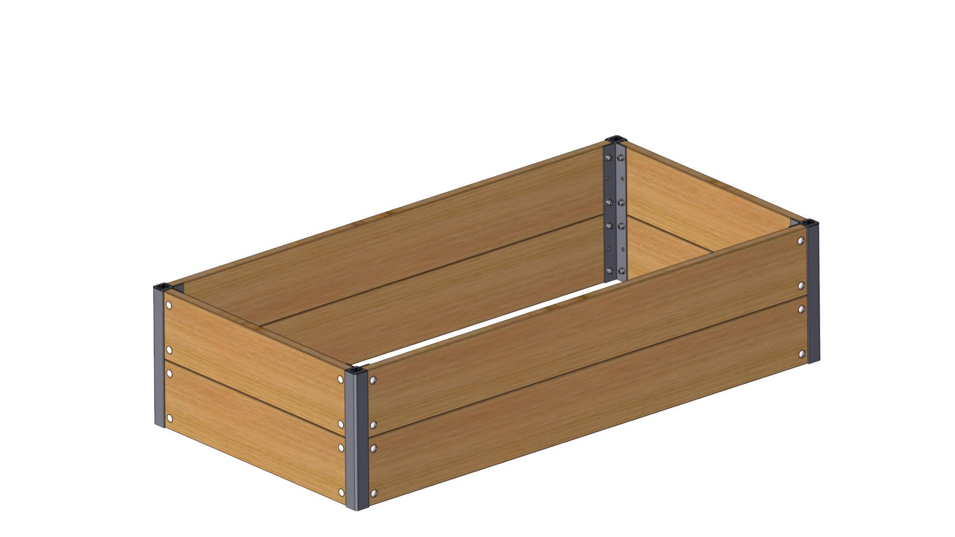 Højbed i sibirisk lærk 30x62x120 cm Højbed i sibirisk lærk 30x62x120 cm