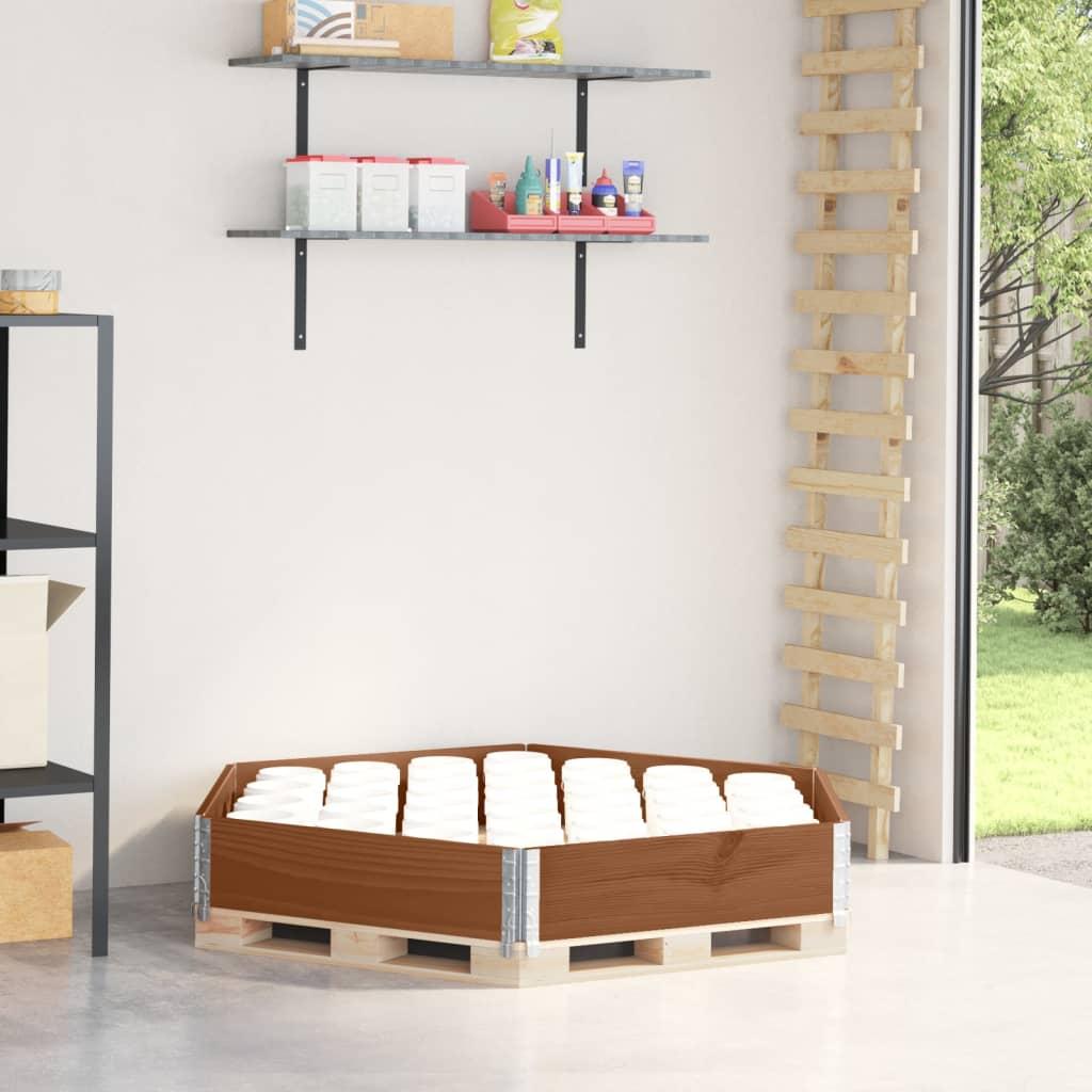 Højbed sekskantet 160 x 160 cm - massivt fyrretræ, brun Højbed sekskantet 160 x 160 cm - massivt fyrretræ, brun
