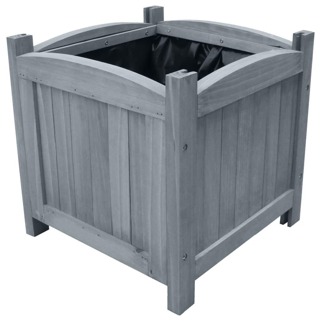Højbede 2 stk. 30x30x30 cm massivt fyrretræ Højbede 2 stk. 30x30x30 cm massivt fyrretræ
