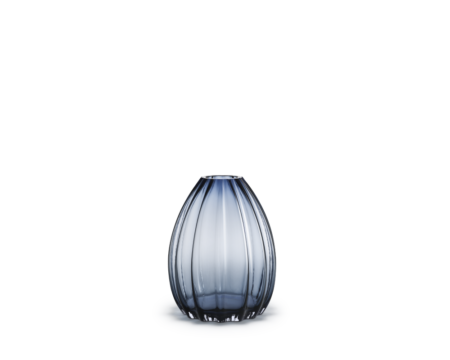 Holmegaard - 2Lip Vase, mørk blå, 34 cm