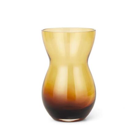 Holmegaard Calabas Duo Vase - H: 21 cm - Burgundy/Amber