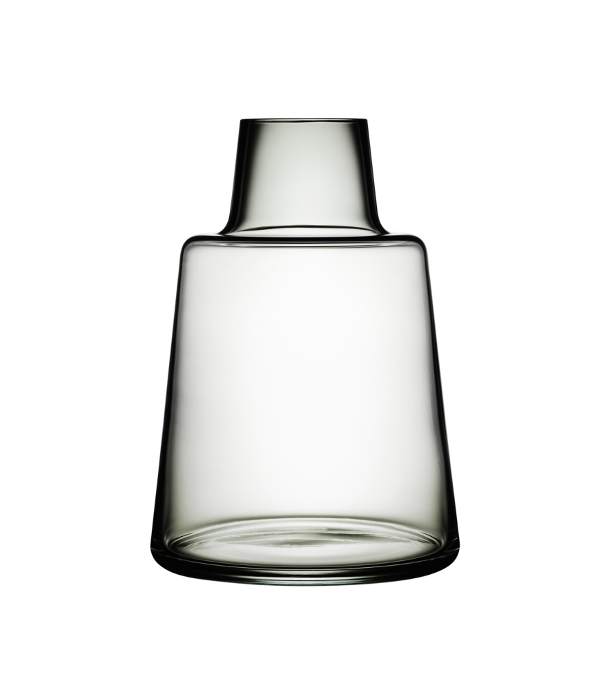 Holmegaard - Flora Vase kort hals, smoke, 12 cm Holmegaard - Flora Vase kort hals, smoke, 12 cm