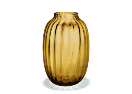 Holmegaard - Primula Vase, amber, 25,5 cm