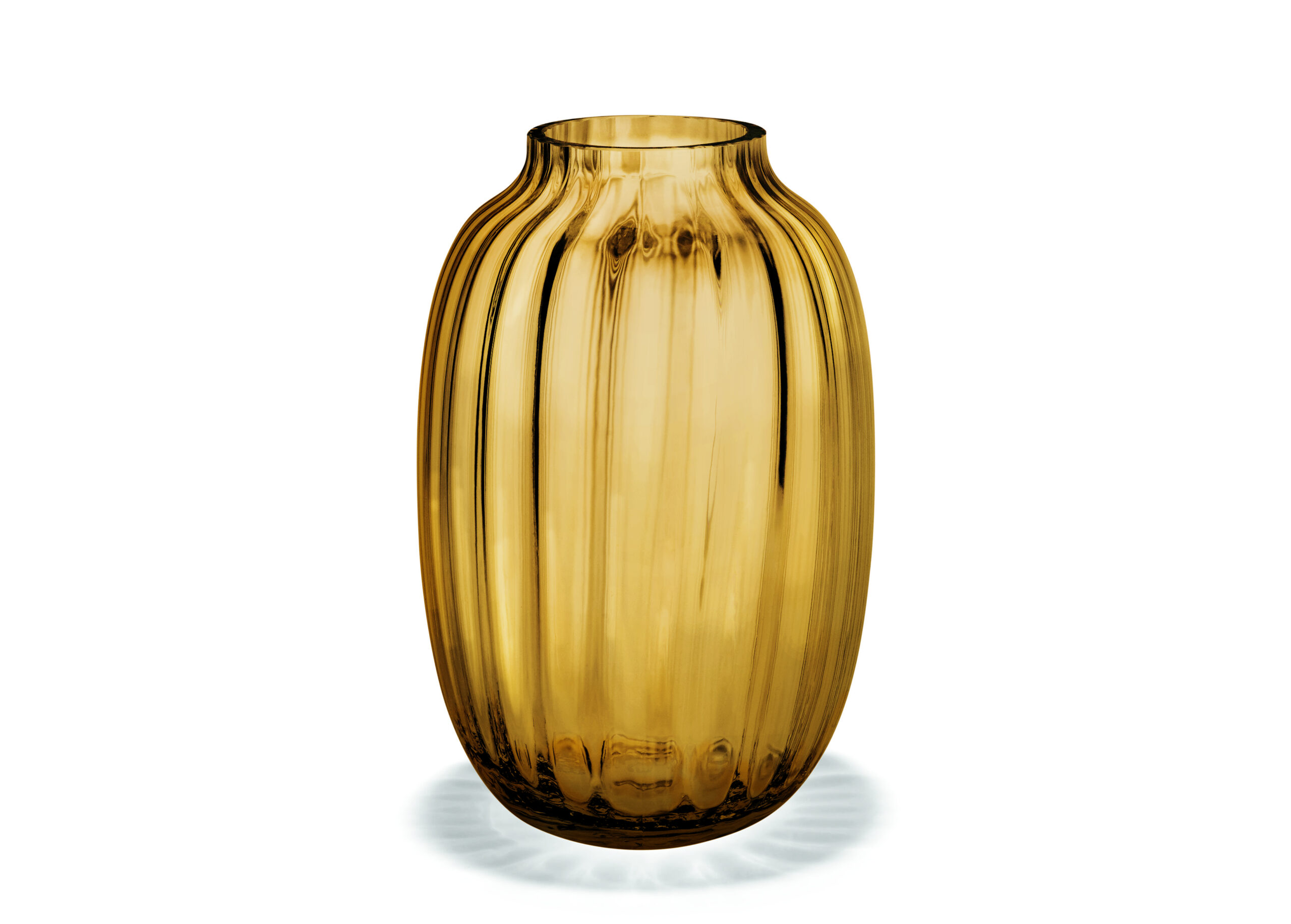 Holmegaard - Primula Vase, amber, 25,5 cm Holmegaard - Primula Vase, amber, 25,5 cm