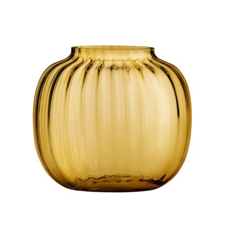 Holmegaard Primula vase Amber, oval