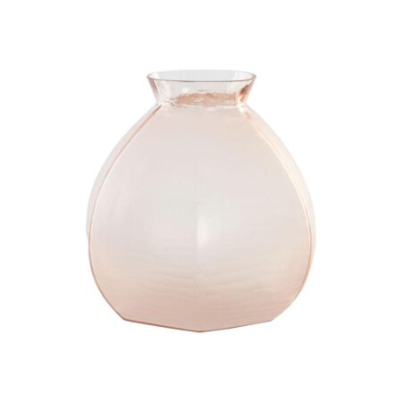 Home ESPRIT vase i pink krystal - moderne, 28 × 28 × 27 cm