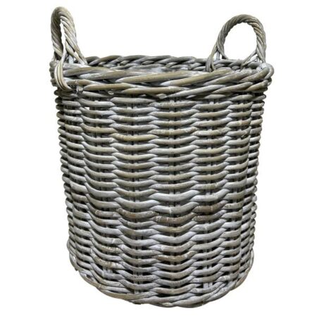 Homeville Kurv rund kubu rattan lys