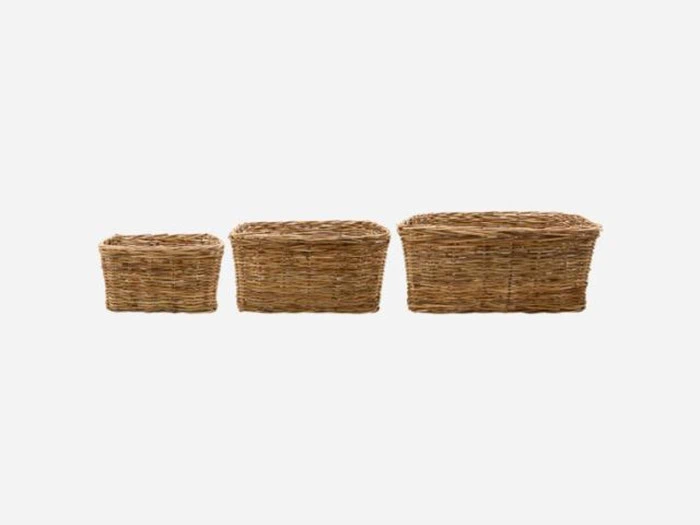 House Doctor, Baskit, kurve, rattan, 38x3120,5cm 43,5x38,5x22cm 53x44x23cm House Doctor, Baskit, kurve, rattan, 38x3120,5cm 43,5x38,5x22cm 53x44x23cm