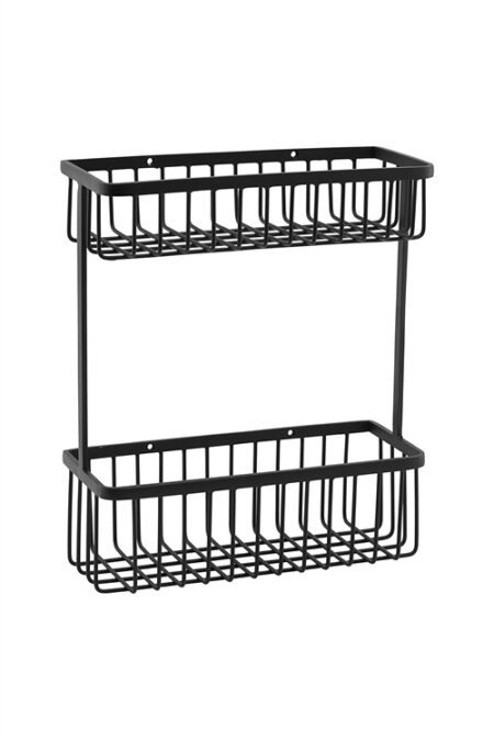 House Doctor Bath Kurv Double 28x33 cm - Sort