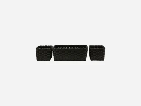 House Doctor, Edition, kurvesæt, sort, træflis, L: 26 cm, L: 55 cm