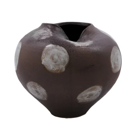 House Doctor - Expo vase brun hvid sten Ø 23 cm