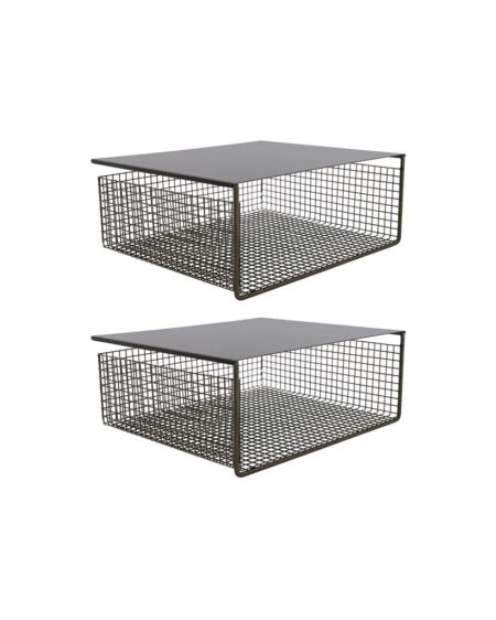 House Doctor Fari 2 stk Kurve til Hyldesystem 35x30 cm - Sort