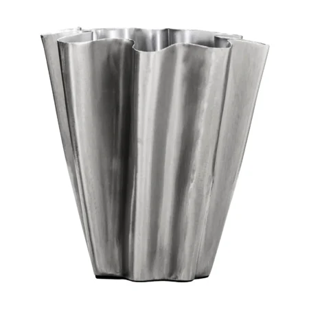 House Doctor Flood vase 13 cm Børstet sølv