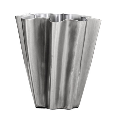 House Doctor Flood vase - 13x12,5 - børstet sølv