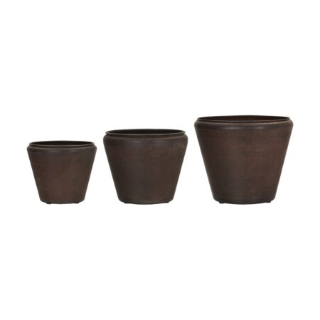 House Doctor Funnel krukke 3 dele Antik brun