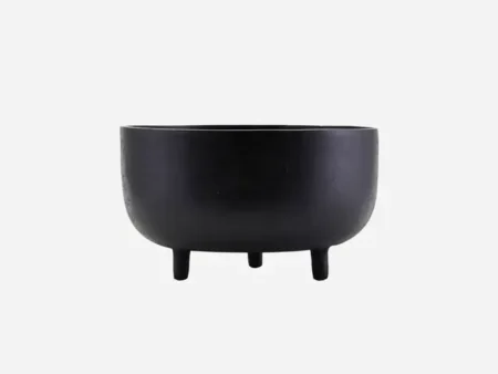House Doctor, Jela, Urtepotte, Sort oxideret, Aluminium,H:16,5 x Dia:28 cm