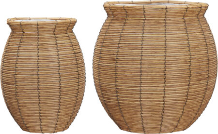 House Doctor - Krukker - Boum - Natur - ø 27+38 Cm - 2 Stk