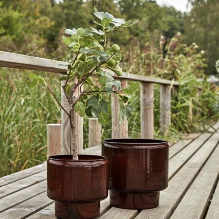 House Doctor Pile Flowerpot Brown Large