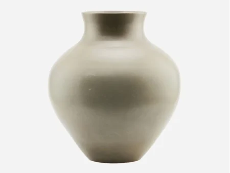 House Doctor, Santa Fe, Vase, Lerøj, Grå/grøn, h: 41 cm, dia: 37 cm
