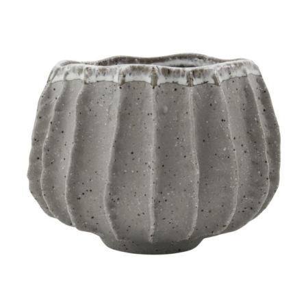 House Doctor Shell krukke Ø18 cm Grå