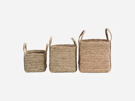 House Doctor, Sikar, kurvesæt, søgræs, B40xH:38 B:35xH:32 B:30xH:26 cm