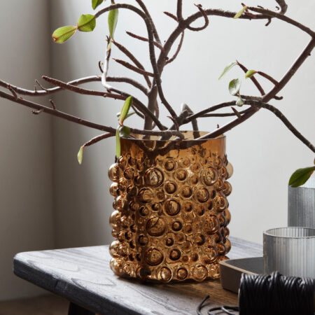 House Doctor Vase Foam Amber Small