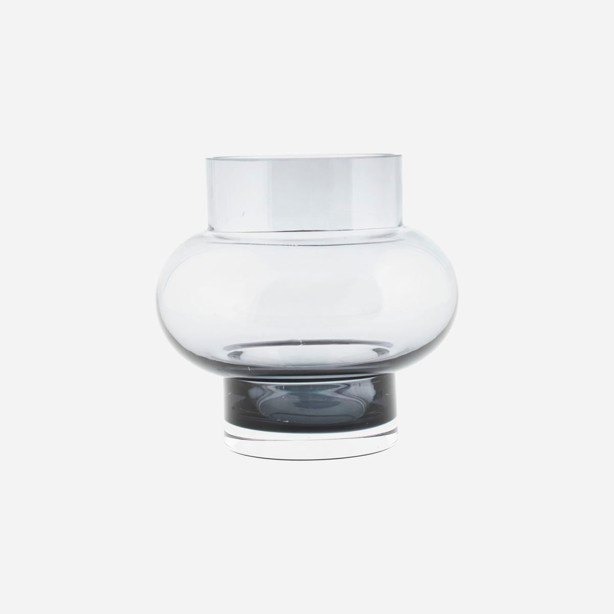House Doctor - Vase, Forms Low, Grå - h: 16 cm, dia: 17 cm - h: 16 cm, dia: 17 cm / Grå House Doctor - Vase, Forms Low, Grå - h: 16 cm, dia: 17 cm - h: 16 cm, dia: 17 cm / Grå