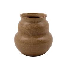 House Doctor - Vase, HDJuno, Camel - h: 15 cm, dia: 15 cm / Camel