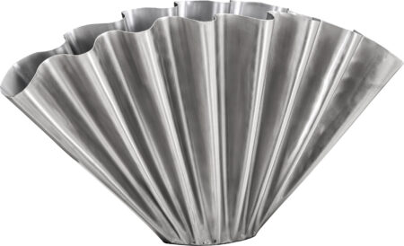House Doctor - Vase - Hdflood - Børstet Sølvfinish - 30x53,5 Cm