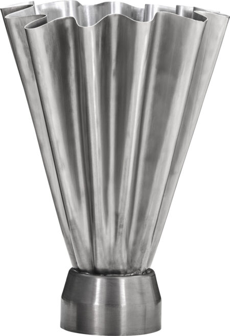 House Doctor - Vase - Hdflood - Børstet Sølvfinish - 33x23 Cm