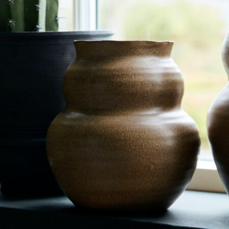 House Doctor Vase Juno Brun Medium H19cm