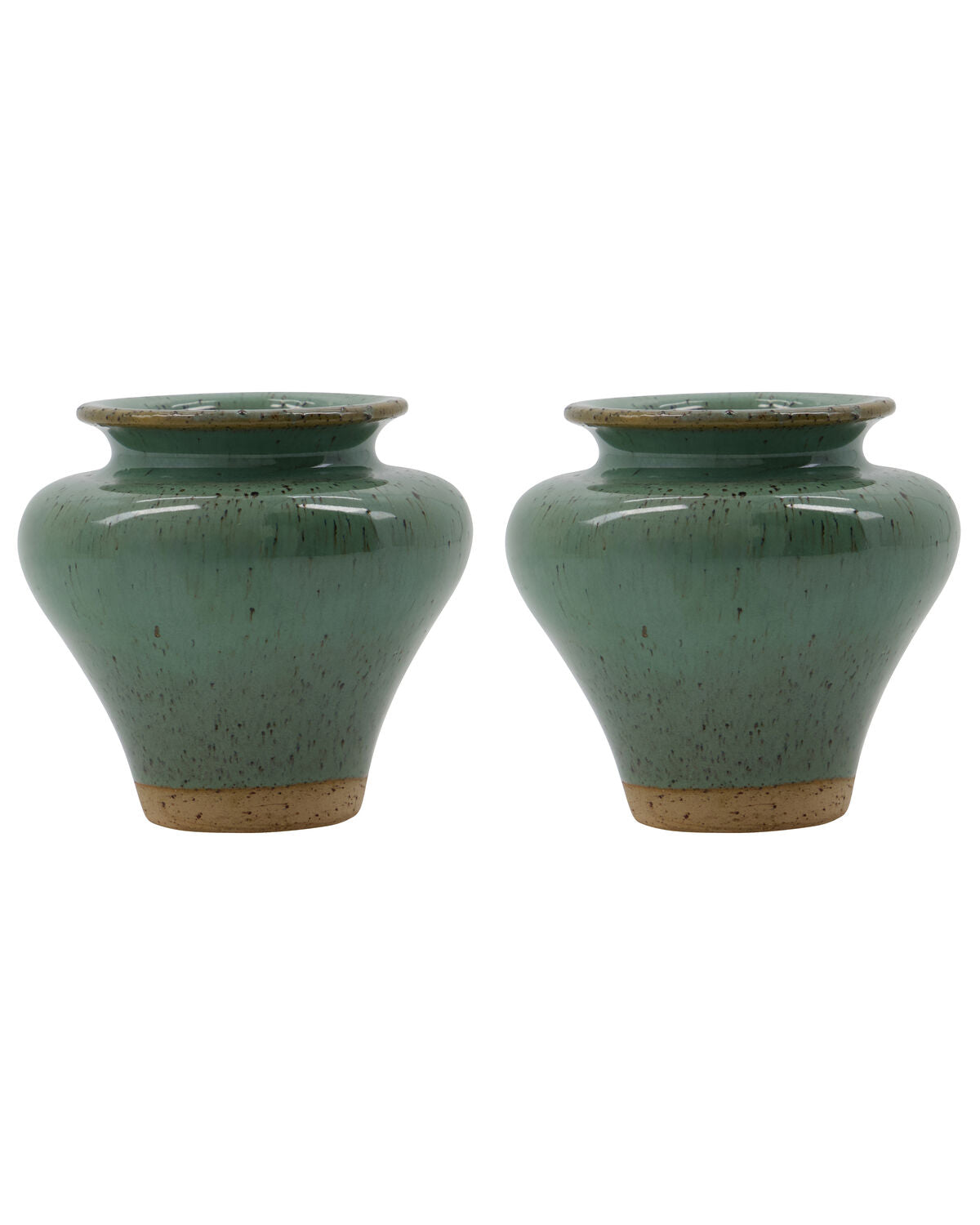 House Doctor - Vase Kolo 2 Stk. Lertøj Skovgrøn Blank Håndlavet 8,5cm House Doctor - Vase Kolo 2 Stk. Lertøj Skovgrøn Blank Håndlavet 8,5cm