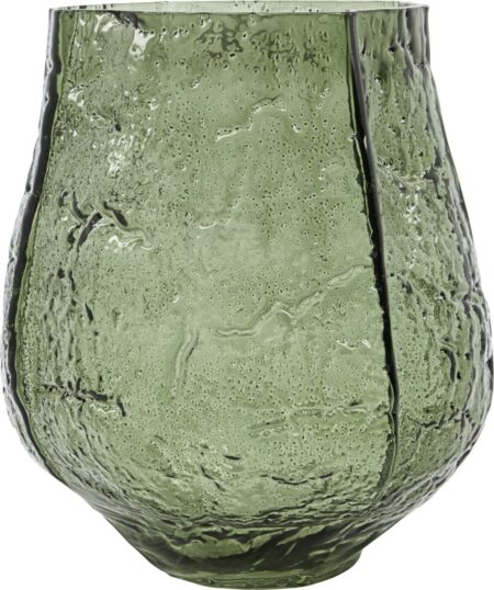 House Doctor - Vase - Moun - Glas - Mørkegrøn - 22 Cm