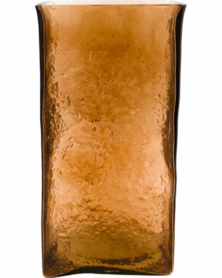 House Doctor - Vase, Square, Amber