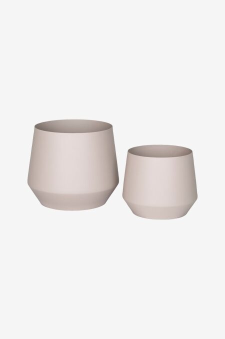 House Nordic - Plantekrukker TROFA sæt med 2 - Beige - Udendørs potter - - Homeroom