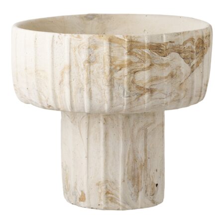 House Nordic - Vase - cement, brun/beige, ø20,5x18,5 cm