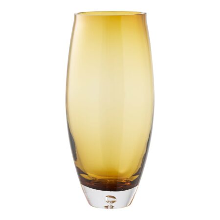 House Nordic - Vase - mundblæst glas, gylden orange, ø14x32 cm