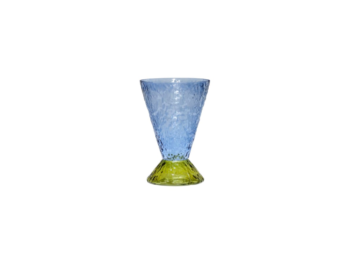 Hübsch - Abyss Vase - Vase - Blue/Olive Green - Ø20 x H29 cm Hübsch - Abyss Vase - Vase - Blue/Olive Green - Ø20 x H29 cm