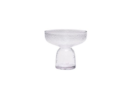 Hübsch - Aino Vase Klar - Vase - Tekstureret - Ø22 x H19 cm - 1700 ml