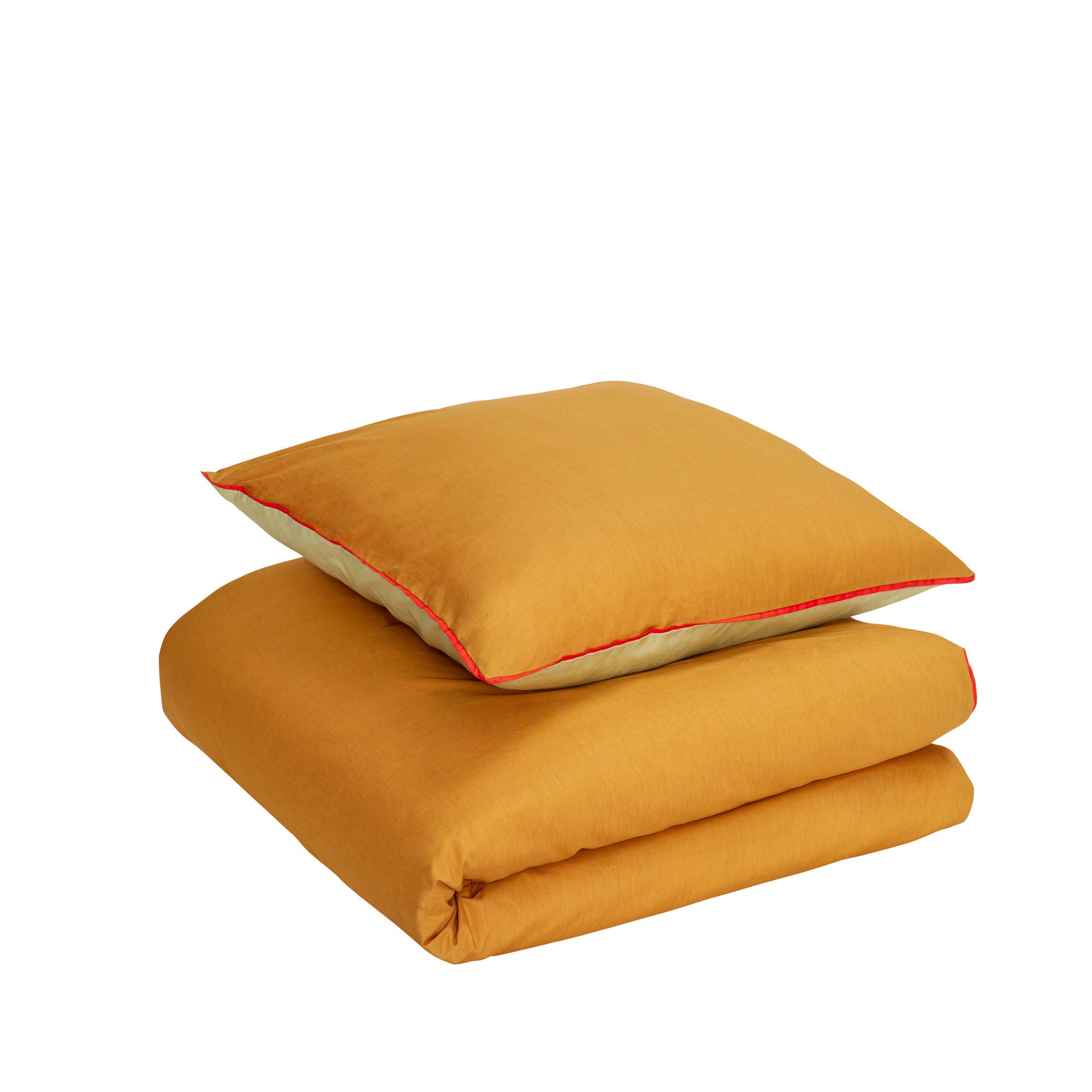 Hübsch Aki Sengetøj 80/200 Orange/Grøn Hübsch Aki Sengetøj 80/200 Orange/Grøn