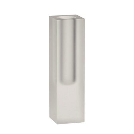 Hübsch Block vase slim 18 cm Frostet glas