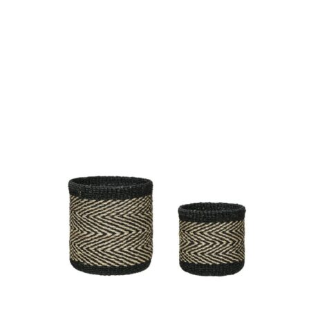 Hübsch Criss Cross kurve 2-pak Natur-sort