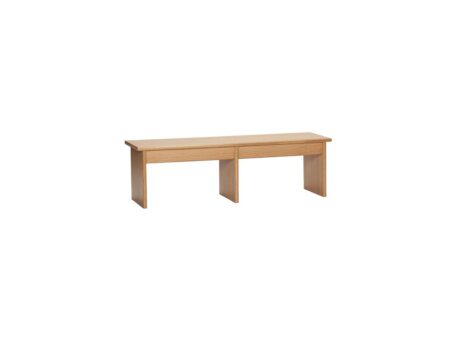 Hübsch - Doppio Reol/Plantestander - Reol - Natur - 99 x 30 x H30 x SH30 cm