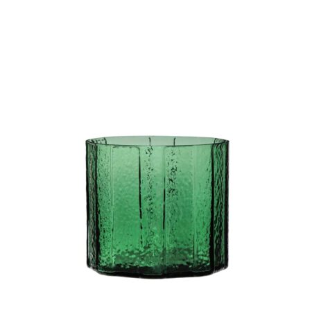 Hübsch Emerald Vase H: 20 cm - Grøn OUTLET